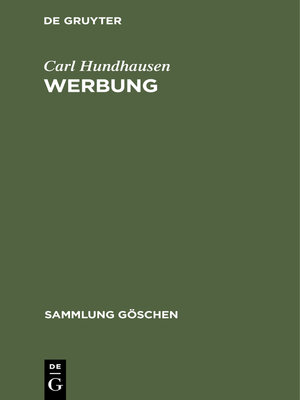 cover image of Werbung